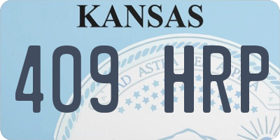 KS license plate 409HRP