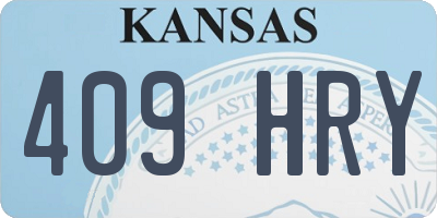 KS license plate 409HRY