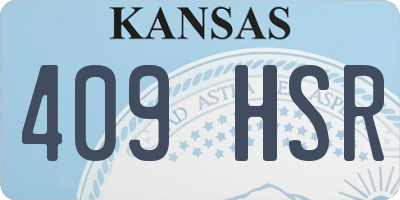 KS license plate 409HSR