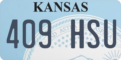 KS license plate 409HSU