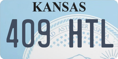 KS license plate 409HTL