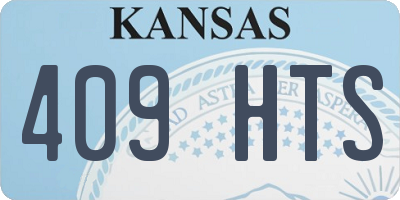 KS license plate 409HTS