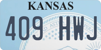 KS license plate 409HWJ