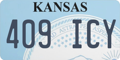 KS license plate 409ICY