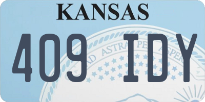 KS license plate 409IDY