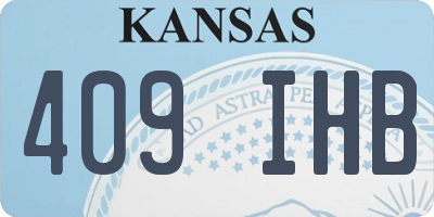 KS license plate 409IHB
