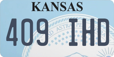 KS license plate 409IHD