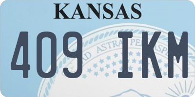 KS license plate 409IKM