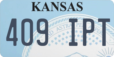 KS license plate 409IPT