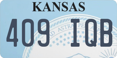 KS license plate 409IQB