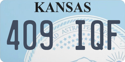 KS license plate 409IQF