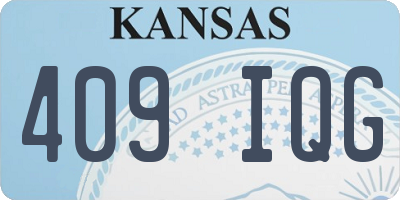 KS license plate 409IQG