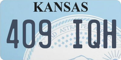KS license plate 409IQH
