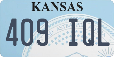 KS license plate 409IQL