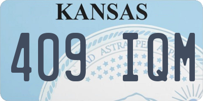 KS license plate 409IQM
