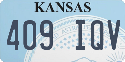 KS license plate 409IQV