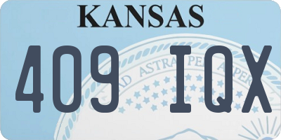 KS license plate 409IQX