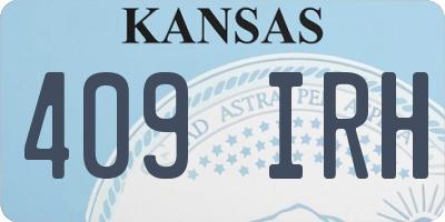 KS license plate 409IRH