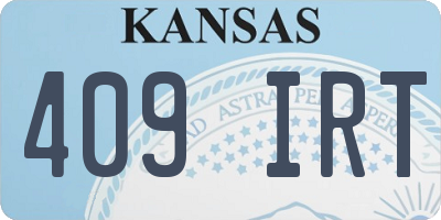 KS license plate 409IRT