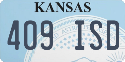 KS license plate 409ISD