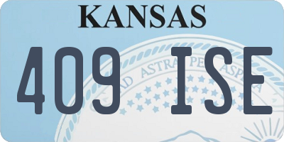 KS license plate 409ISE