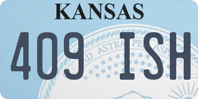 KS license plate 409ISH