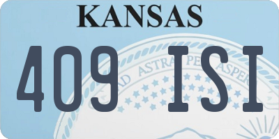 KS license plate 409ISI