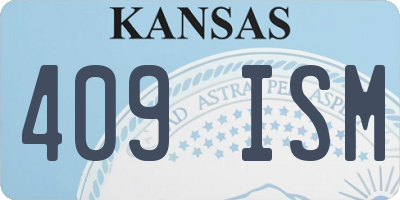 KS license plate 409ISM