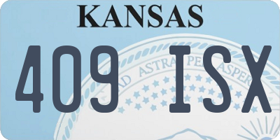 KS license plate 409ISX