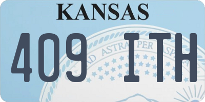 KS license plate 409ITH