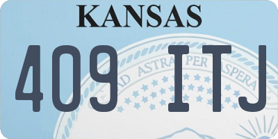 KS license plate 409ITJ