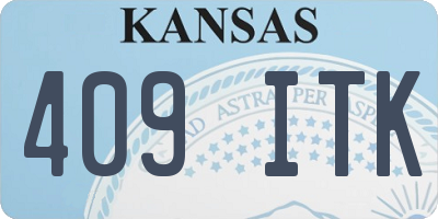 KS license plate 409ITK