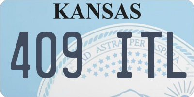KS license plate 409ITL