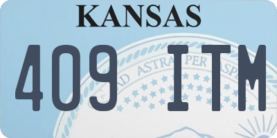 KS license plate 409ITM