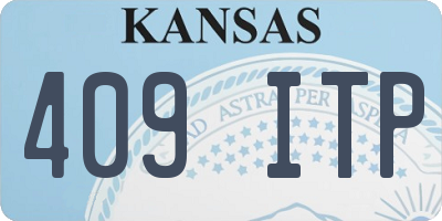 KS license plate 409ITP