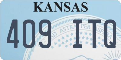 KS license plate 409ITQ
