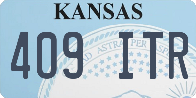 KS license plate 409ITR