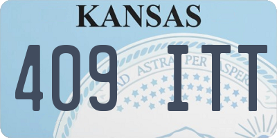 KS license plate 409ITT