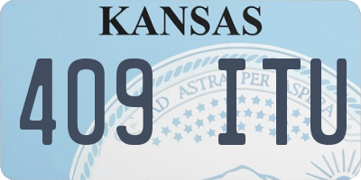 KS license plate 409ITU