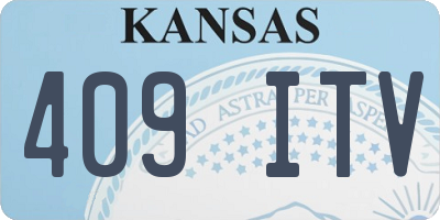 KS license plate 409ITV