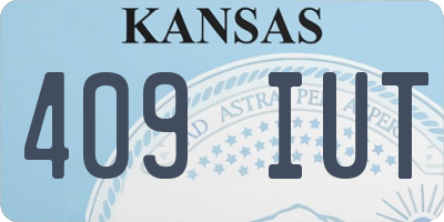 KS license plate 409IUT