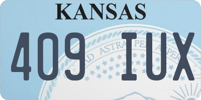 KS license plate 409IUX