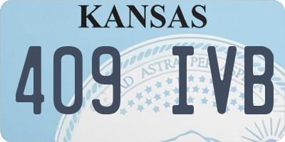 KS license plate 409IVB