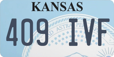 KS license plate 409IVF
