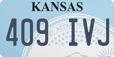 KS license plate 409IVJ