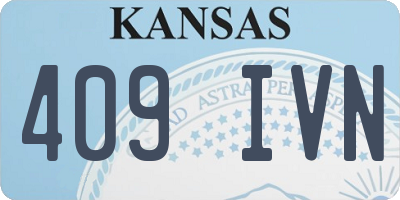 KS license plate 409IVN