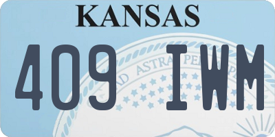 KS license plate 409IWM