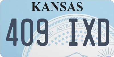 KS license plate 409IXD