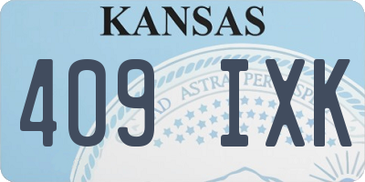 KS license plate 409IXK