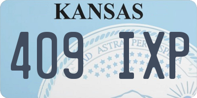 KS license plate 409IXP